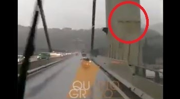 Ponte Morandi, un video mostra una crepa in un pilastro pochi minuti prima del crollo Video
