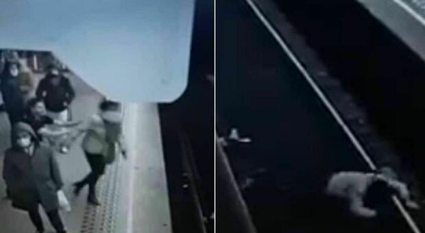 Un uomo spinge una donna sui binari della metropolitana in Belgio e il macchinista riesce a frenare appena in tempo - VIDEO