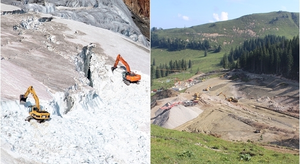 Austria, ambientalisti in rivolta: «Distruggono un ghiacciaio per una pista da sci»