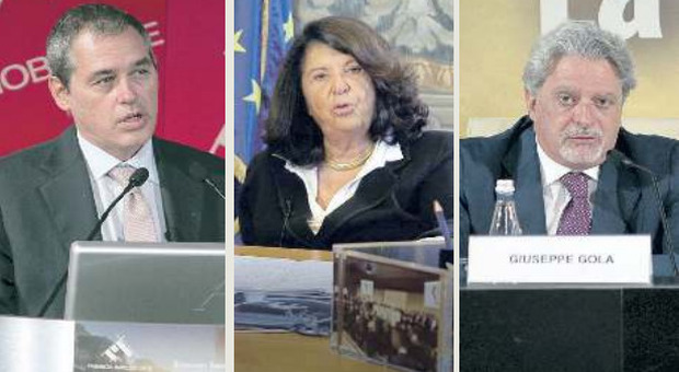 Da sinistra Alessandro Caltagirone, Paola Severino e Giuseppe Gola