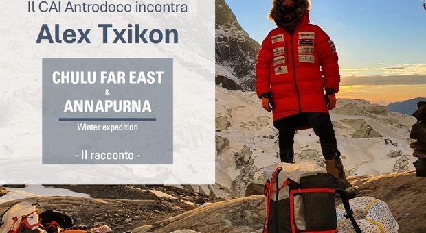 Ad Antrodoco l’alpinista basco Alex Txikon
