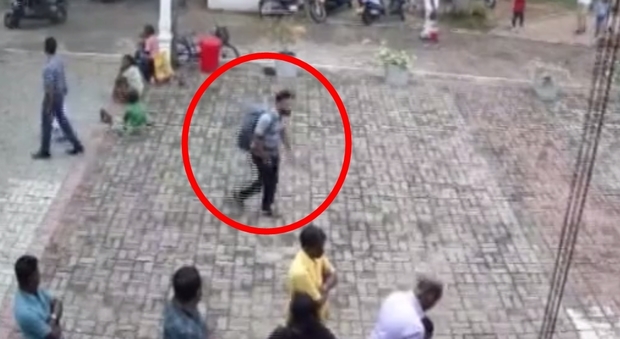 Sri Lanka, il video di uno dei sospettati: il presunto kamikaze ha uno zaino