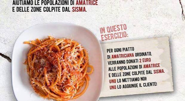 Terremoto nel centro Italia, la proposta: «Devolviamo due euro per ogni piatto di amatriciana consumato»