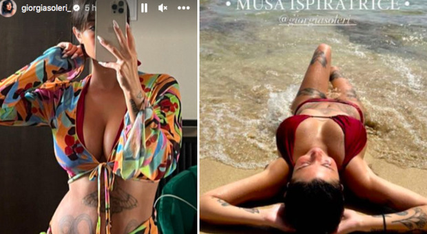 Giorgia Soleri, relax in spiaggia: la foto è supersexy. «La mia musa ispiratrice»
