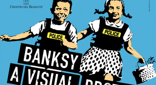 “Banksy a Visual Protest”, l'artista ribelle in mostra al Chiostro del Bramante