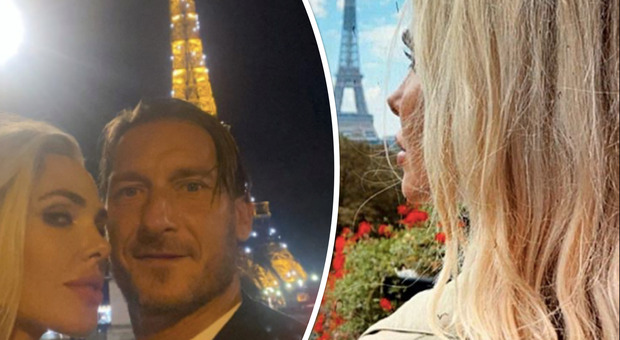 Francesco Totti e Ilary Blasi, la fuga romantica a Parigi divide i fan: «Non ce la fate a stare a casa»