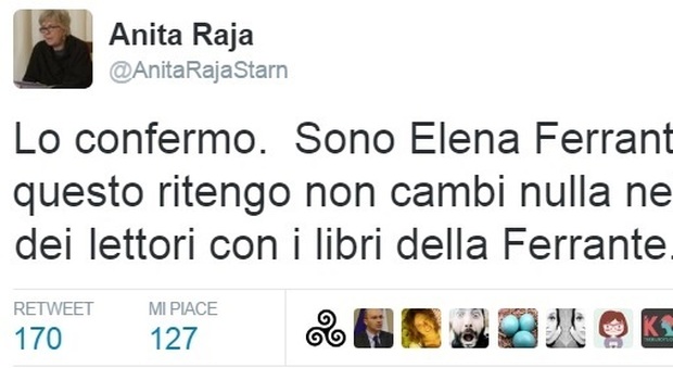 Anita Raja: "Sono Elena Ferrante". La casa editrice smentisce