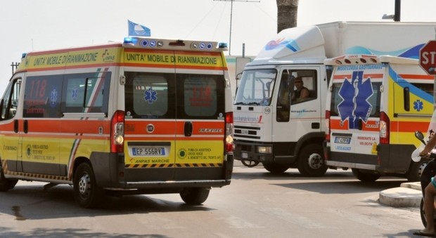 Una ambulanza del 118 di San Benedetto