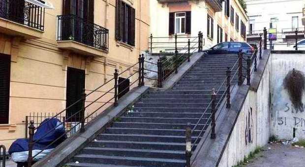 Le scale di piazza Beneventano