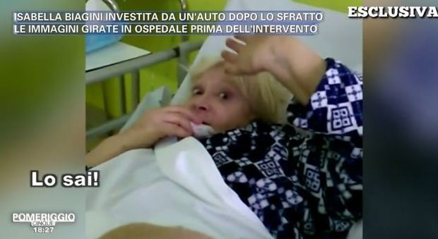 Isabella Biagini investita dopo lo sfratto: «Stavo andando a Lourdes»