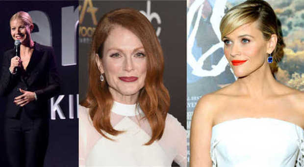 Da sinistra, Gwyneth Paltrow, Julianne Moore e Reese Witherspoon