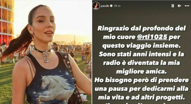 Paola Di Benedetto lascia la radio: «Ho bisogno di prendere una pausa». L'annuncio che preoccupa i fan