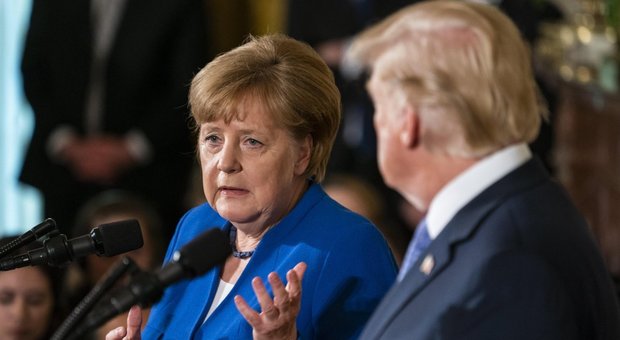Trump e Merkel alla Casa Bianca