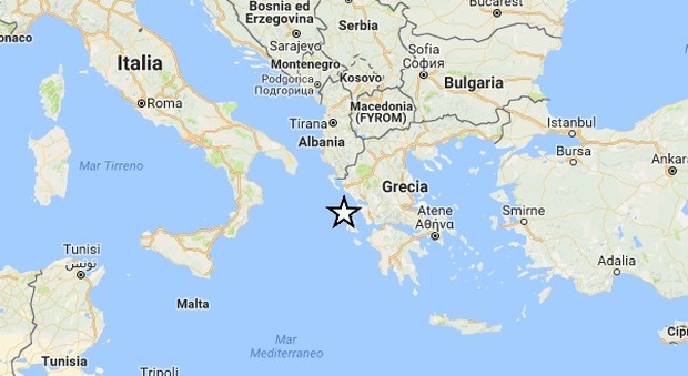 Scossa di terremoto nello Jonio: magnitudo 4.0, appena 4 km di profondità