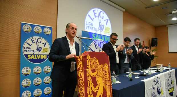 Luca Zaia, intervento al congresso della Lega di Treviso