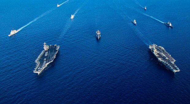 Portaerei Eisenhower e Ford sfilano nel Mediterraneo con la Margottini: la prova di forza (e deterrenza) Usa all'Iran