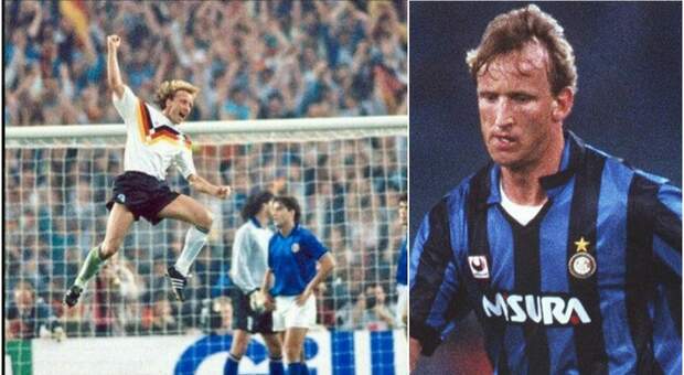 Addio a Andy Brehme, il mancino fatato campione d'Italia con l'Inter nell'89 e del mondo con la Germania nel 1990