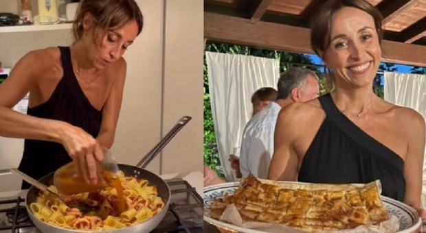 Benedetta Parodi cucina anche in vacanza. I fan sui social: «È visibilmente stanca, fatela riposare»