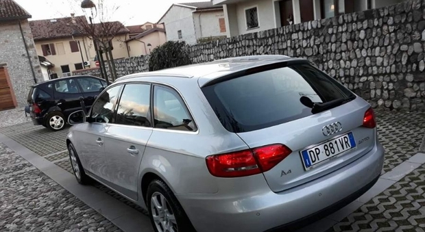 La Audi A4 rubata a Udine. L'appello in Facebook del proprietario
