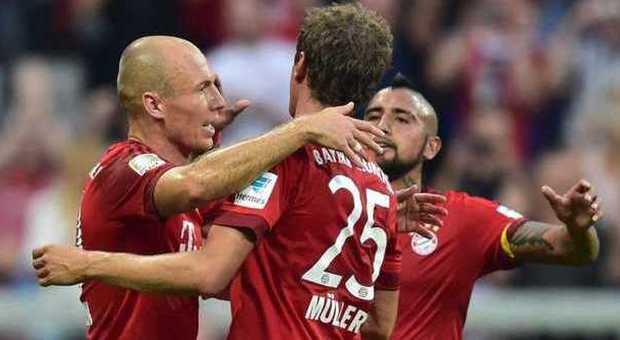 Bayern travolgente, doppietta di Muller e 3 a 0 al Bayer Leverkusen