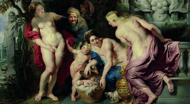 Pietro Paolo Rubens La scoperta di Erittonio fanciullo 1615 - 1616 Olio su Tela 243,5 x 345,5 cm. Vienna, Palazzo Liechtenstein - The Princely Collections