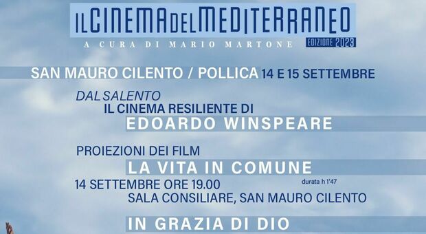 Locandina "Il cinema del mediterraneo"