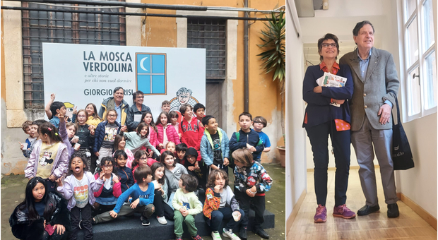 Parisi, il premio Nobel presenta in una scuola elementare di Roma il suo libro di favole “La mosca verdolina”