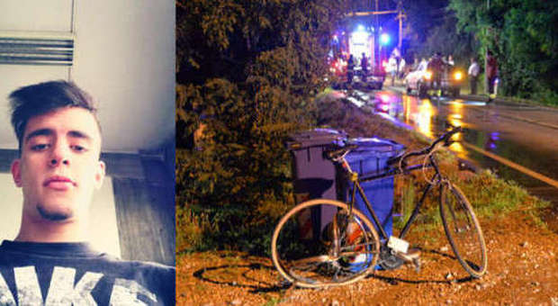 Auto sbuca dal buio e lo falcia muore 18enne in bicicletta