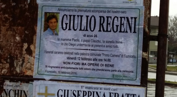 Giulio Regeni, il giorno del funerale Segui la nostra diretta da Fiumicello