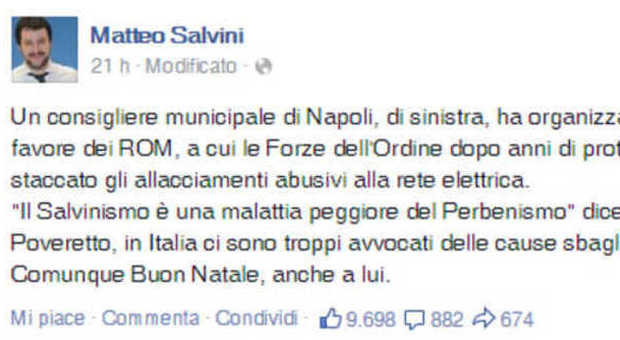 Salvini contro Poggiani dopo il corteo pro rom: «È un avvocato delle cause sbagliate»