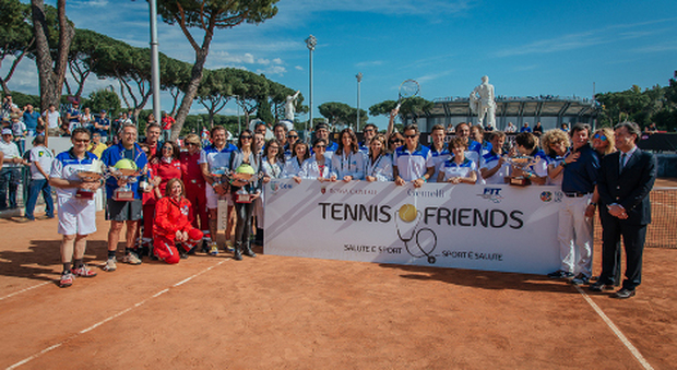 Tennis & Friends, uno smash al Foro Italico di Roma per la salute e la solidarietà