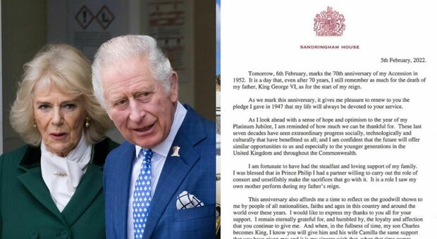 Regina Elisabetta: «Camilla sia la regina consorte quando Carlo sarà re»
