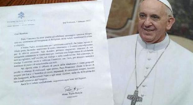 «Cari bambini sono il Papa», e scrive ai bimbi del don Bosco