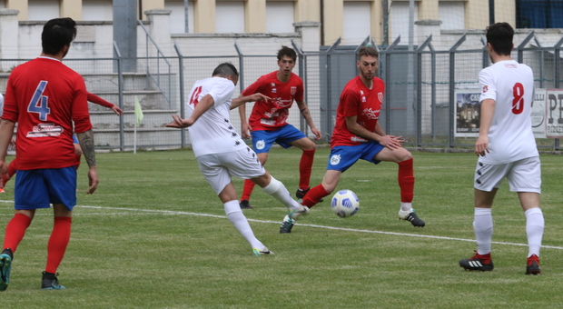 Il gol segnato da Frinconi in Jesina-Anconitana terminata 0-1
