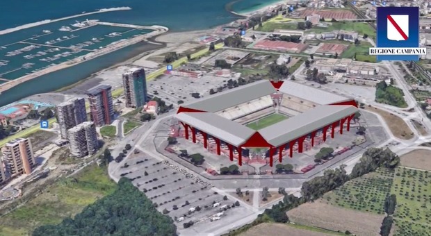 Salernitana, De Luca rifà l'Arechi: «Il nuovo stadio pronto per l'Europa»