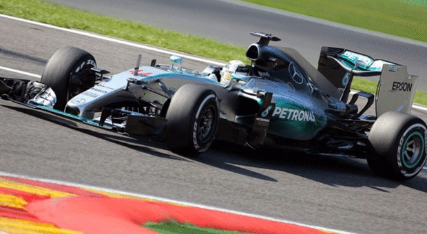 La Mercedes di Lewsi Hamilton a Spa