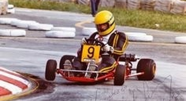 Ayrton Senna sulla pista di Fano