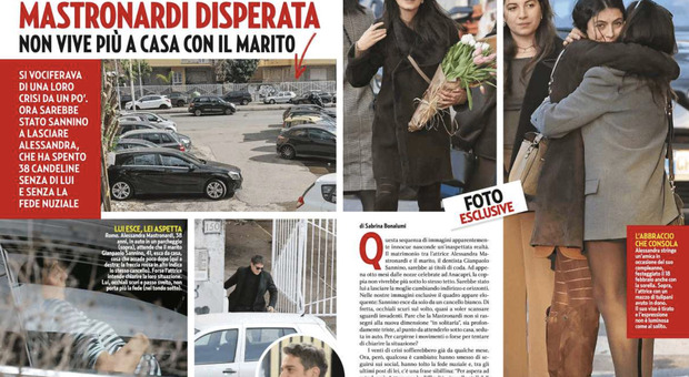 Alessandra Mastronardi sola e malinconica: il marito se ne è andato di casa