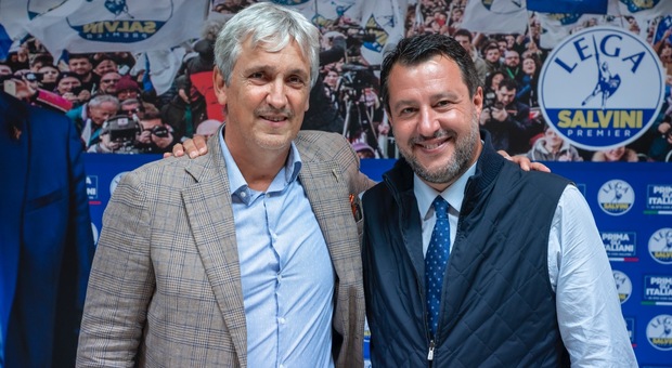 Cordenons, Andrea Delle Vedove con Matteo Salvini