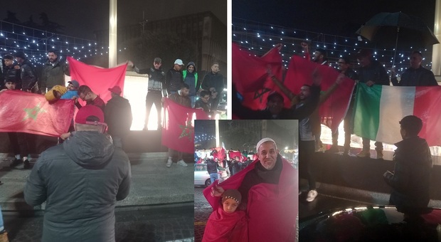 Festa rossoverde a Terni intorno alla fontana, ma è quella per le imprese del Marocco