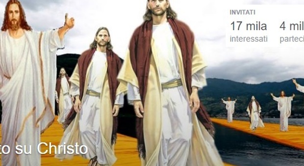 Cristo su Christo: Tutti in tunica bianca sul lago di Iseo, l'evento su FB fa boom di iscritti -Guarda