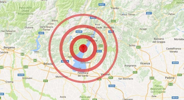 Terremoto, tre scosse avvertite sul Lago di Garda