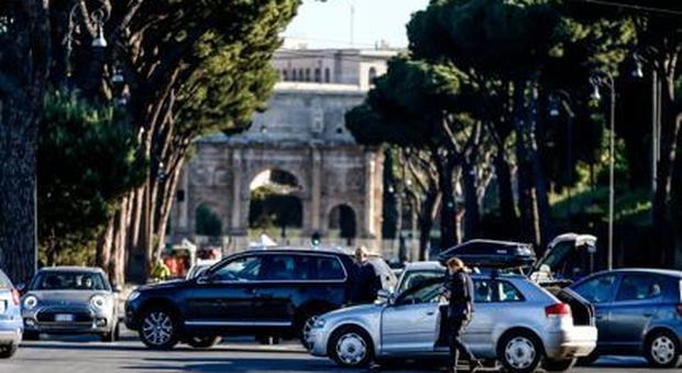 Traffico a Roma nella Fase 2