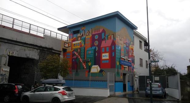 Gianturco, la street art riqualifica la stazione Eav