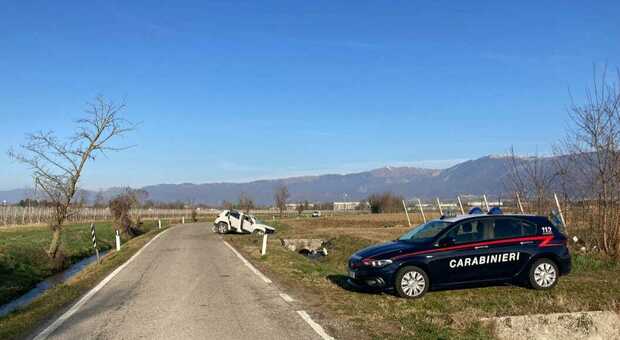 Incidente a Cordignano, 30enne gravissimo portato d'urgenza in ospedale a Treviso