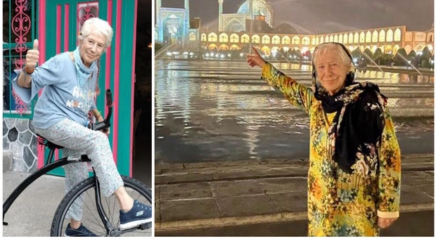 Nonnina di 89 anni viaggia senza mai fermarsi da 23: «Per fortuna ho divorziato, ho realizzato il sogno di vedere il mondo»