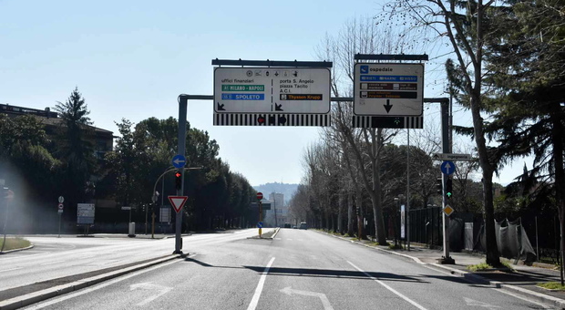 immagine Terni ai tempi del coronavirus
nella foto di Angelo Papa
una città mai vista prima