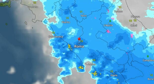 Bomba d'acqua su Roma, allerta gialla nel Lazio: arrivano temporali e venti fino a burrasca. Ecco le zone più colpite