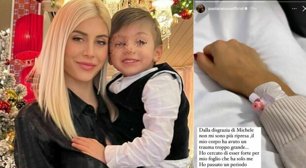Paola Caruso ricoverata in ospedale: «La disgrazia capitata a mio figlio mi ha fatto crollare»