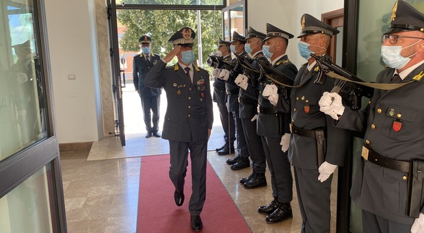 Guardia di Finanza, il generale Pomponi in visita al Comando di Frosinone